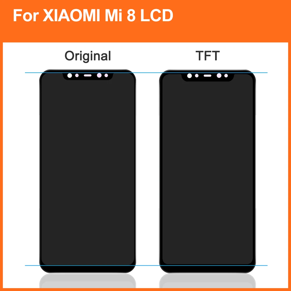 ЖК дисплей 6 21 ''для Xiaomi MI 8 с сенсорным экраном и дигитайзером в сборе запасные