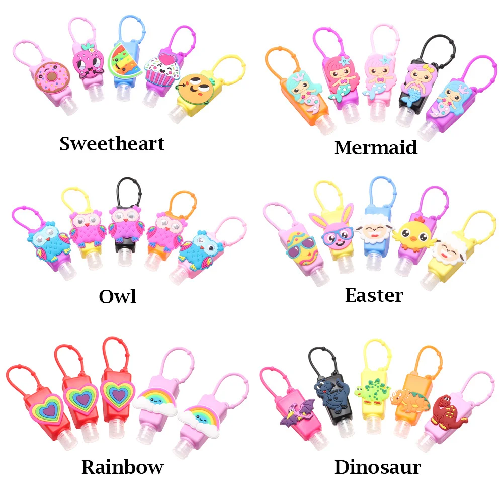 5 шт./упак. 30 мл силиконовый чехол с персонажами из мультфильмов панда Альпака