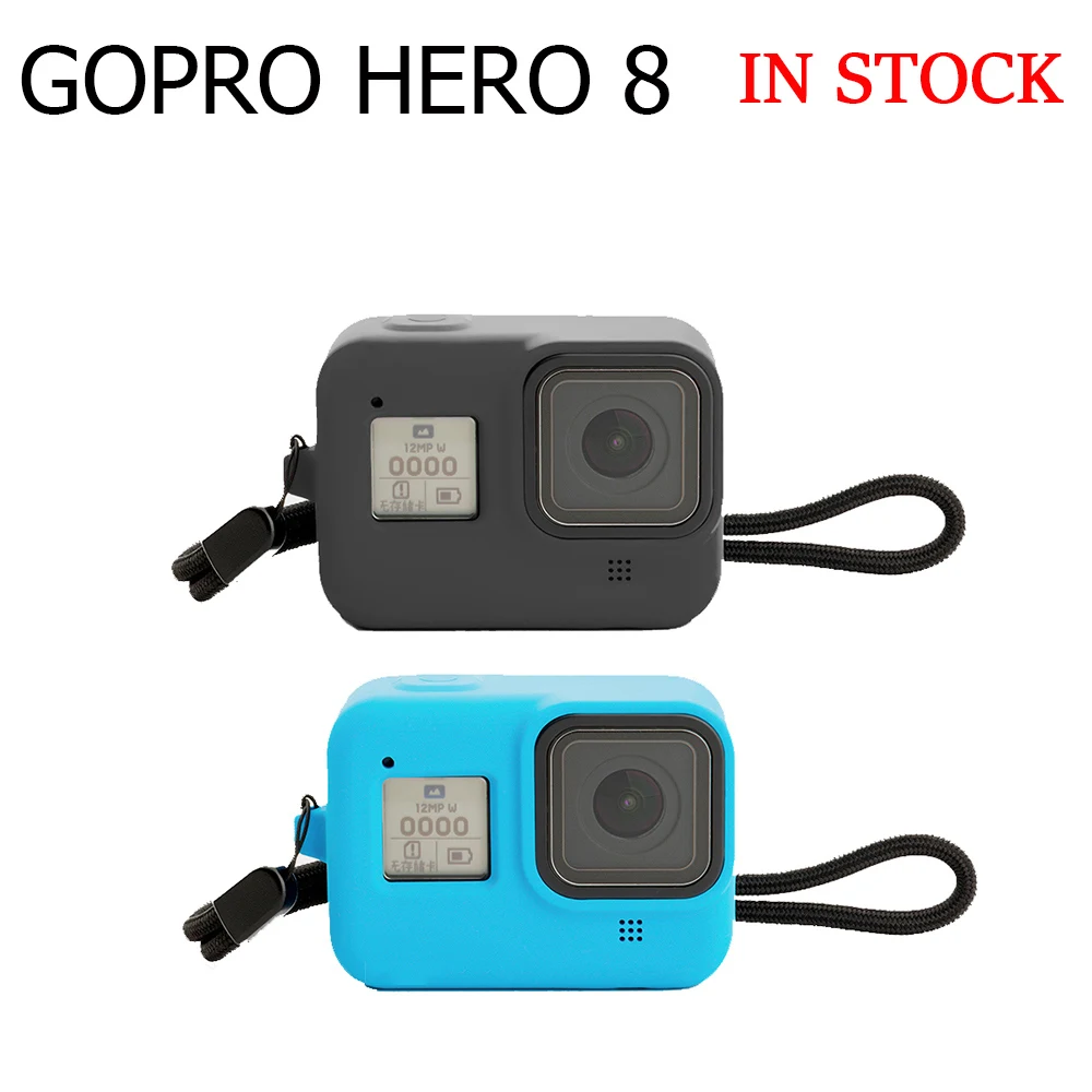 

Silicone Case For GoPro8 Case Housing Case For Gopro Protective Case Cover With Tempered Glass Screen Protector For Gopro8 Case