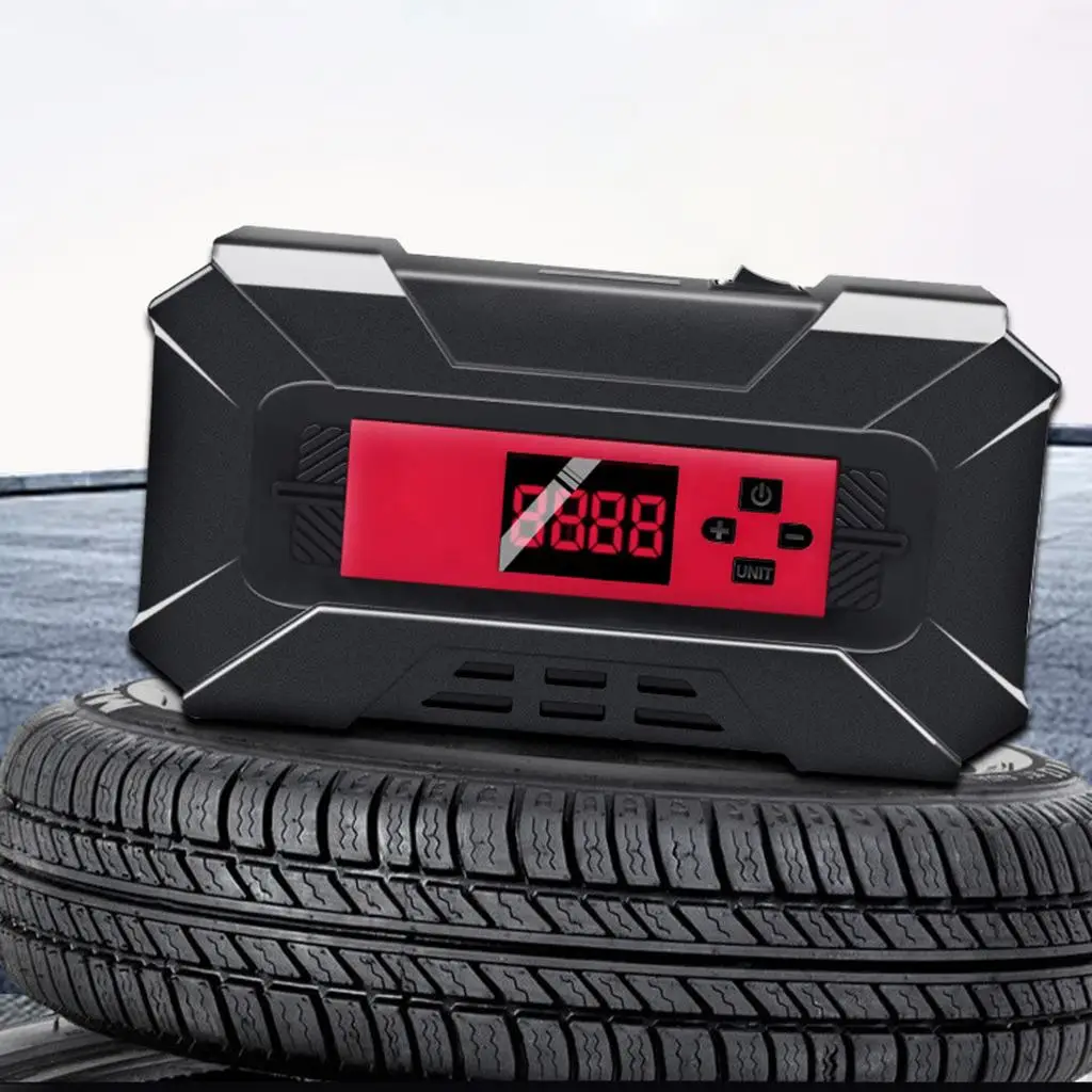 Цифровой насос для накачивания шин 12 В автомобильный воздушный компрессор со