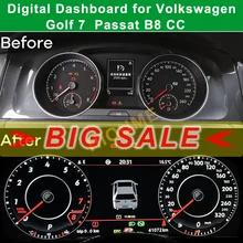 Car Instrument Cluster Speedometer Gauges Dashboard Panel LCD Monitor Miles For Volkswagen Golf 7 R Golf7 MK7 GTi Passat B8 CC