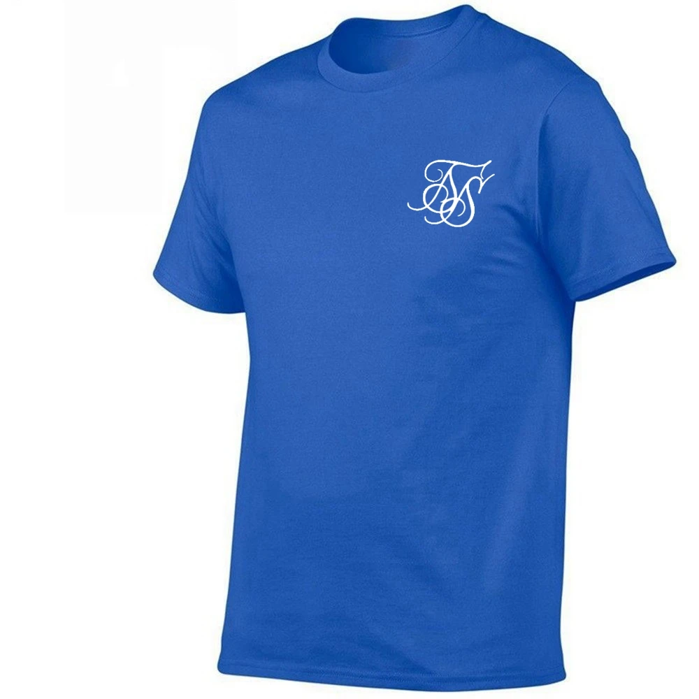 

Sik Silk Large Lize T-Shirt Men's loose Casual Solid Color Short-Sleeved Shirt Men's Polyester T-Shirt Summer Men's Tee Top