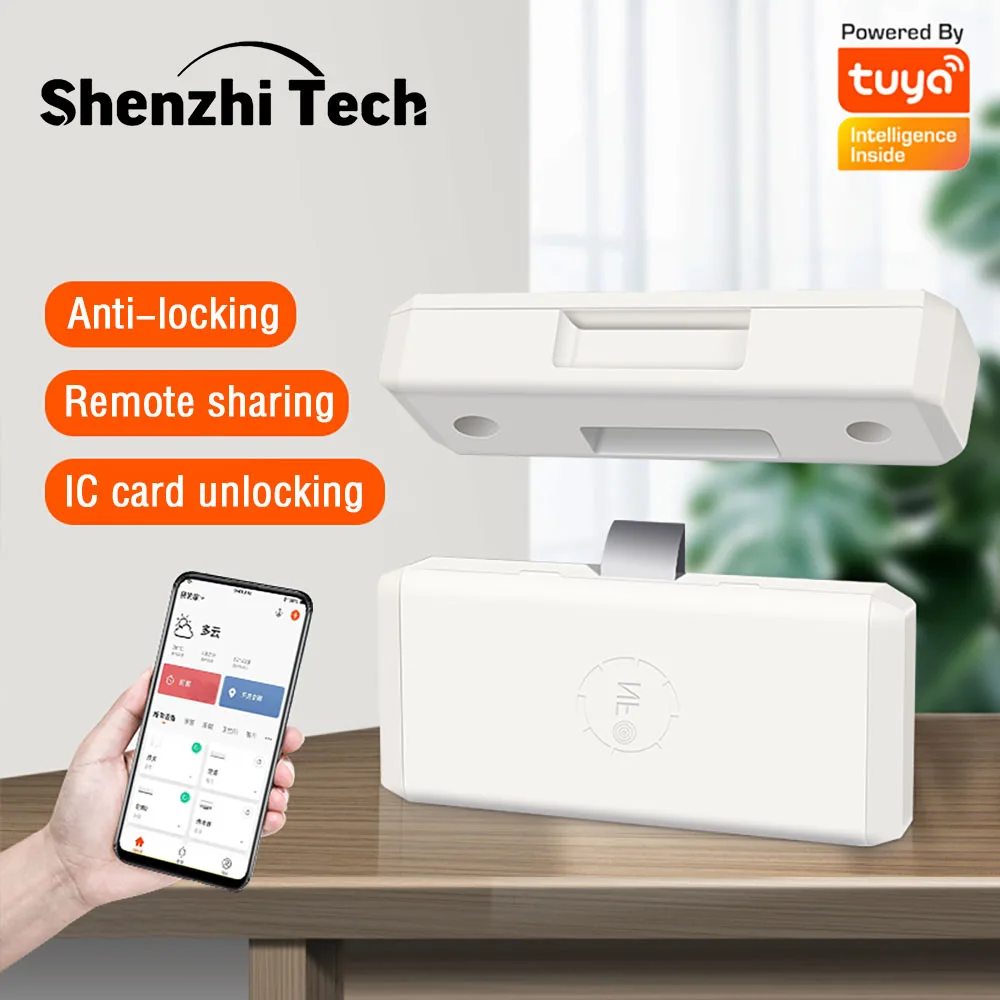 

Смарт-IC-карта Tuya, Bluetooth, скрытый замок, дистанционное управление, блокировка шкафа, противоугонная система для домашней безопасности