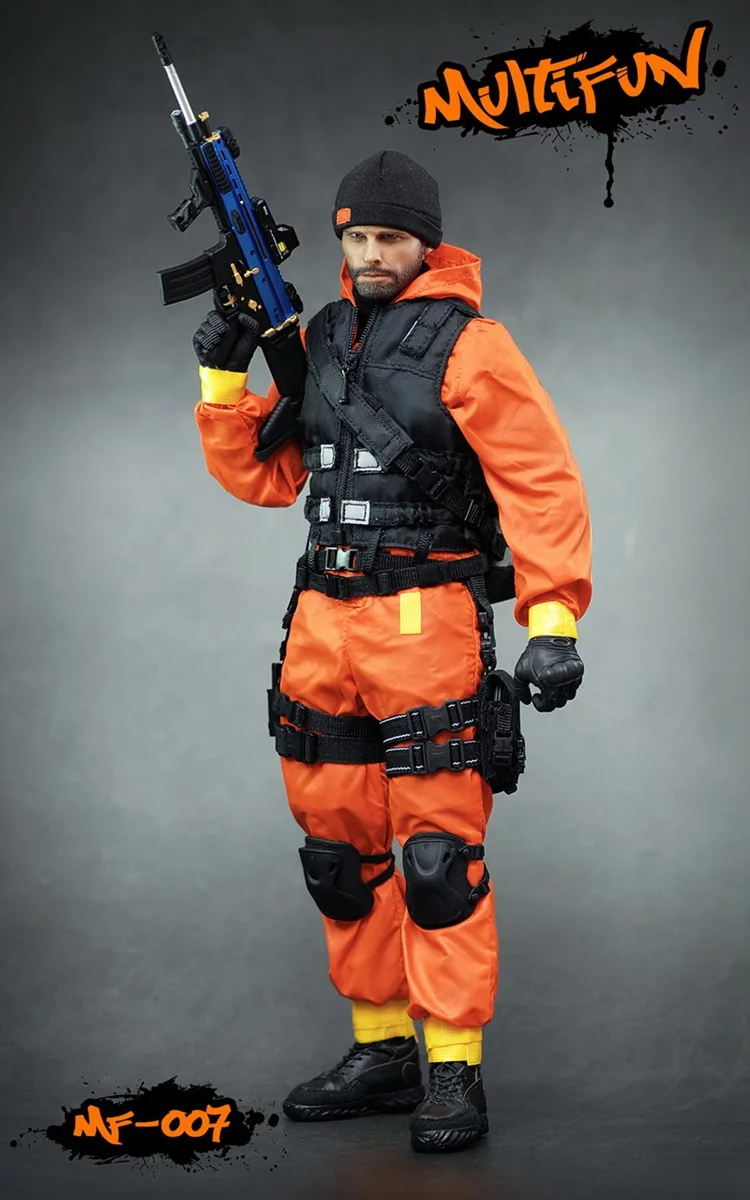 

In Stock MULTIFUN 1/6 MF007 Orange Agent Clothes Suit Male Soldier Clothing Set Model Fit 12'' Action Figure Dolls