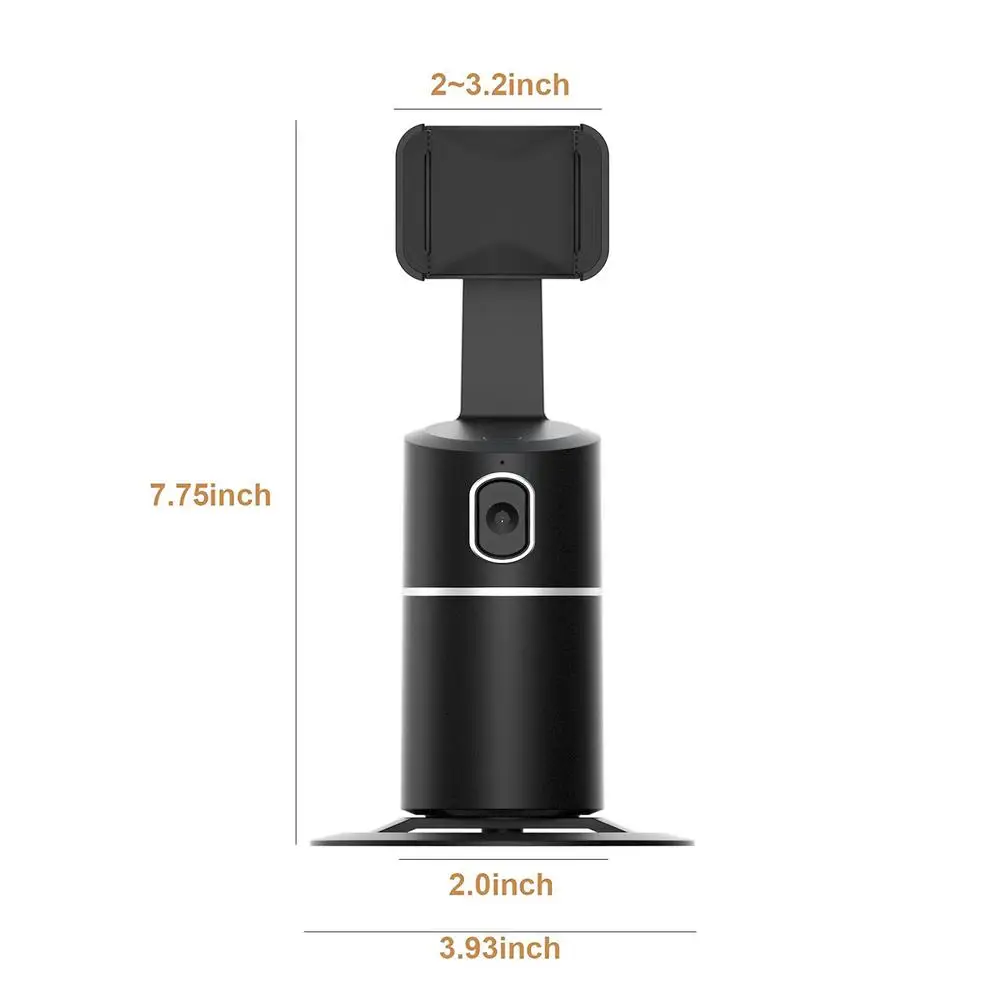 portable all in 1 smart selfie stick 360 degree rotation auto face object tracking camera phone mount holder free global shipping