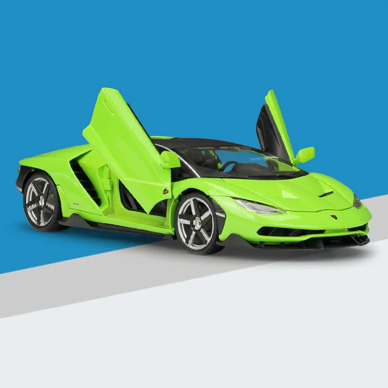 Maisto LP770 Сентенарио литая под давлением модель автомобиля 1:18 из металлического сплава Высокая симуляция автомобилей с базой Игрушки для мальчиков подарки для мальчиков - Цвет: Green with box