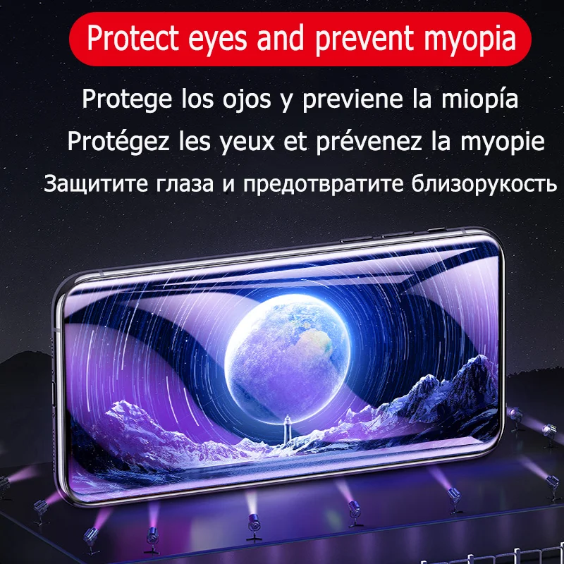 

99D Anti-blue Light Hydrogel For iPhone 11 Pro XS Max 6s 7 8 Plus X XR Screen Protector For iPhone SE 2020 Not Glass