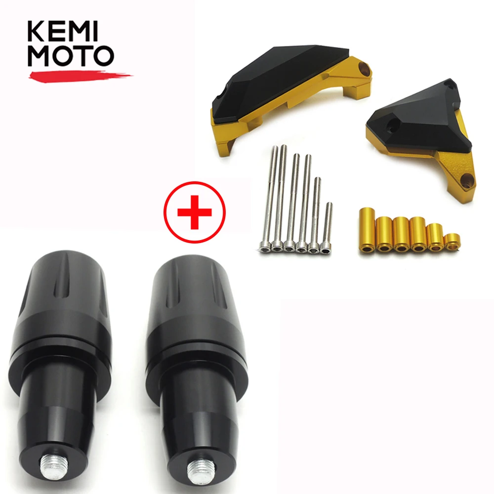 KEMiMOTO для YAMAHA MT 07 MT07 MT-07 FZ-07 двигателя рамка ползунок Cover Protector ползунки защита от падения