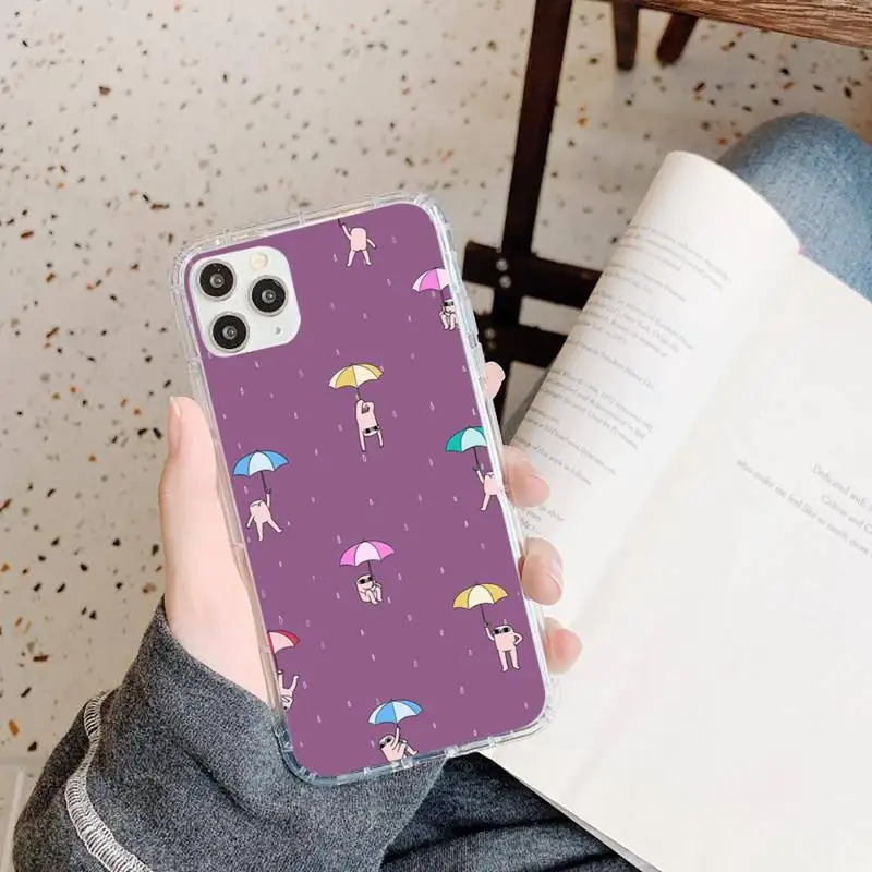 

Cute Cartoon Ketnipz Phone Case Transparent for iPhone 11 12 mini pro XS MAX 8 7 6 6S Plus X 5S SE 2020 XR