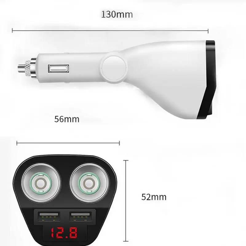 Автомобильный двойной USB адаптер для автомобильного прикуривателя 12 В/24 В