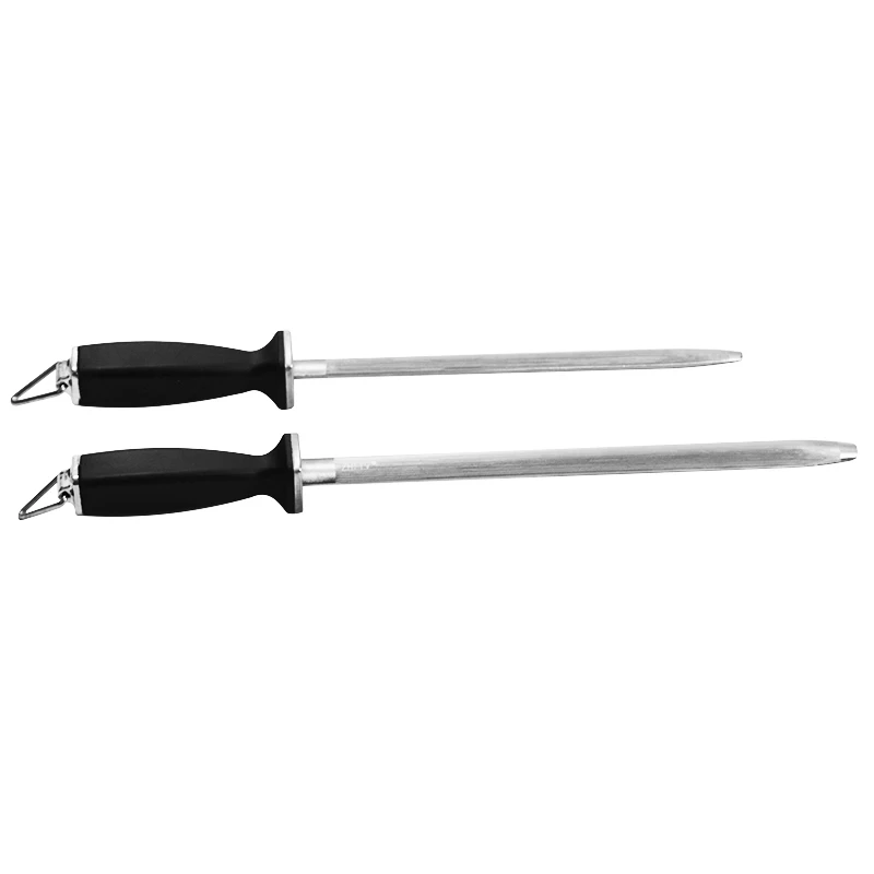 

10/12'' Professional Chef Knife Sharpener Rod Honing Steel For Kitchen Knife And Stainless Steel Knives Diamond Sharpening Stick