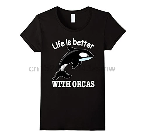 Симпатичная футболка с рисунком Кита-жизнь лучше оригинальной футболкой