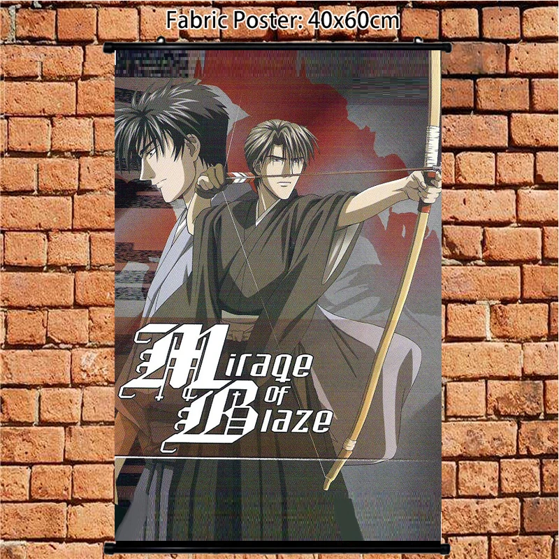 Аниме постер Honoo no Mirage Naoe Nobutsuna ougi настенная прокрутка живопись художественные