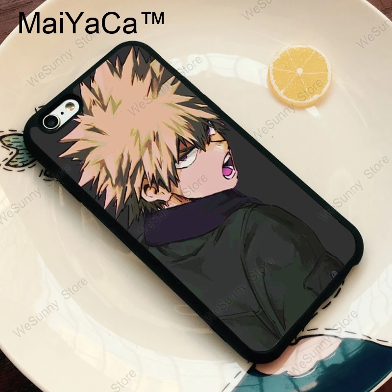 MaiYaCa Boku no Hero academic Katsuki Bakugou ТПУ чехол для телефона для iPhone 11 Pro MAX X XR XS MAX 6 6s 7 8 Plus 5S задняя крышка чехол