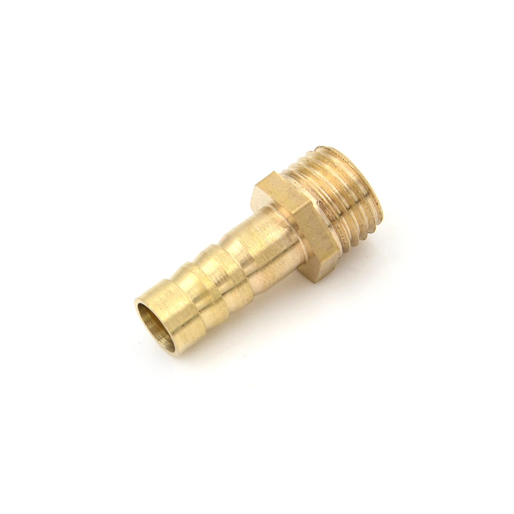 

5pcs 1/4" BSP Male Thread Male Hose Barb BSP Thread Brass Barbed Fitting Coupler Connector Adapter For Fuel Gas Water 8mm