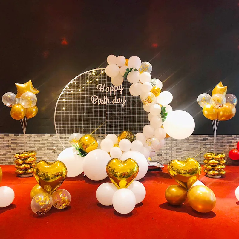 Металлический воздушный шар &quotКонфетти&quot Свадебные украшения гелий подставка
