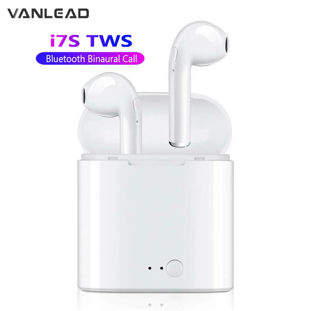 Беспроводная мини Bluetooth Спортивная гарнитура I7s TWS в уши Bluetooth гарнитура с зарядным устройством для мобильного телефона IPhone huawei samsung