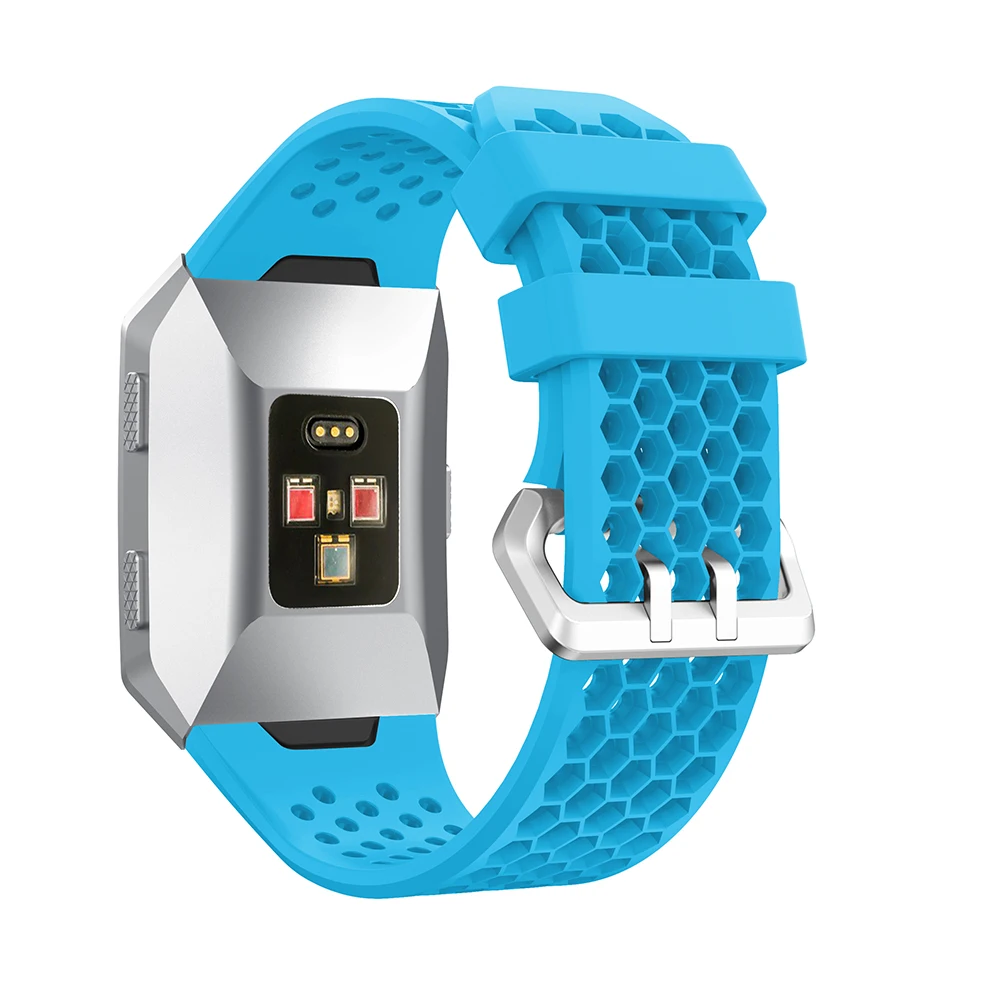 Yayuu совместимый для Fitbit Ionic Смарт-часы мягкий силиконовый ремешок регулируемый ремешок для часов замена спортивный дышащий ремешок