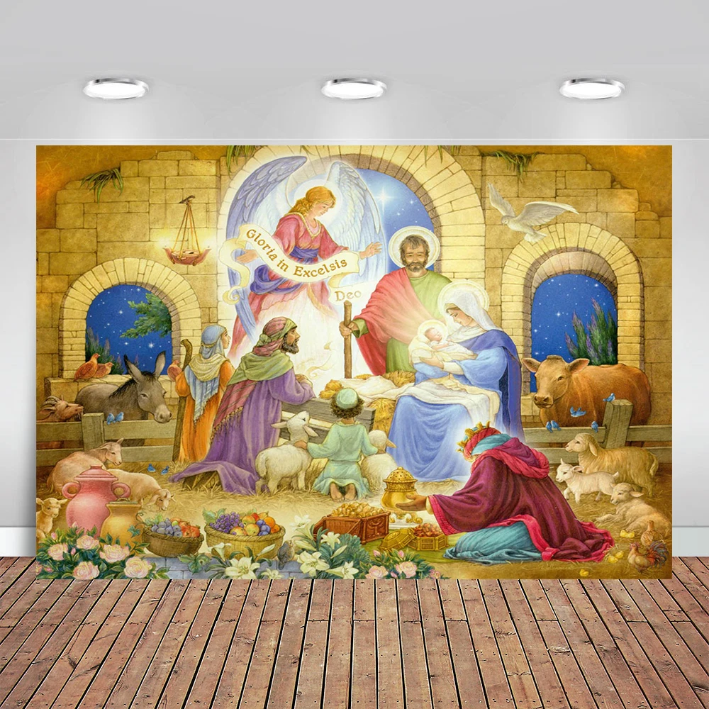 

Христианской живописью облачный фон для фотосъемки Фоны индивидуальные фоны для фотосъемки реквизит Фотофон для студийной съемки