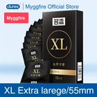 10 шт., презервативы большого размера для большого пениса, 55 мм