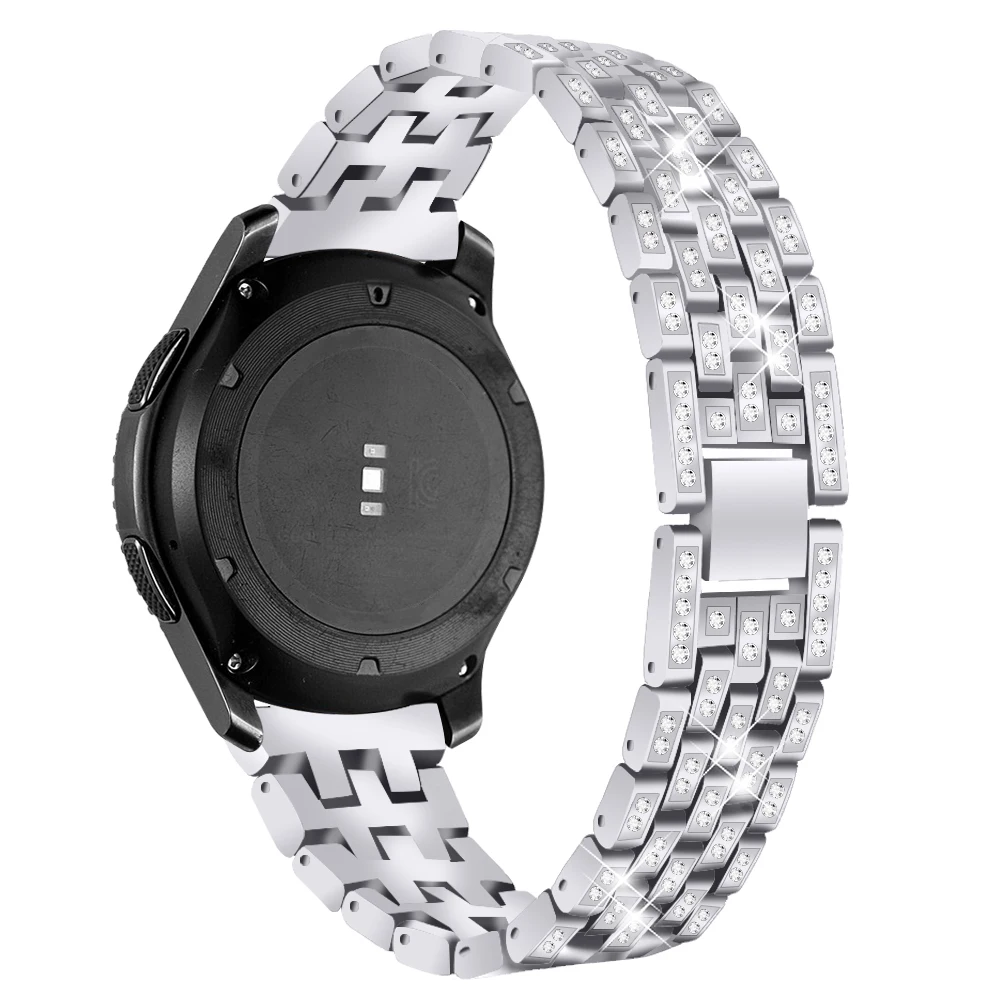 Ремешок для часов из нержавеющей стали для Xiaomi Huaimi Amazfit GTR GTS Stratos, роскошный ремешок для часов Amazfit Bip Bit Youth Lite, часы