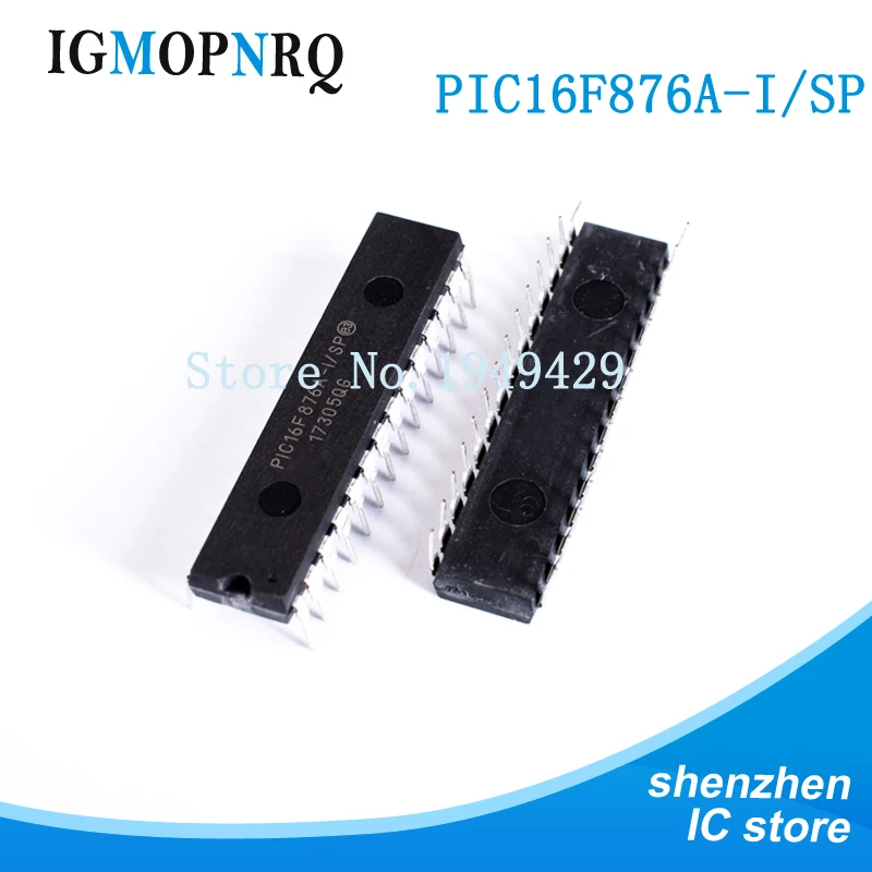 2 шт. PIC16F876A-I/SP DIP28 PIC16F876A 16F876A 8 бит Микроконтроллер-MCU 14KB 368 ram 22 I/O