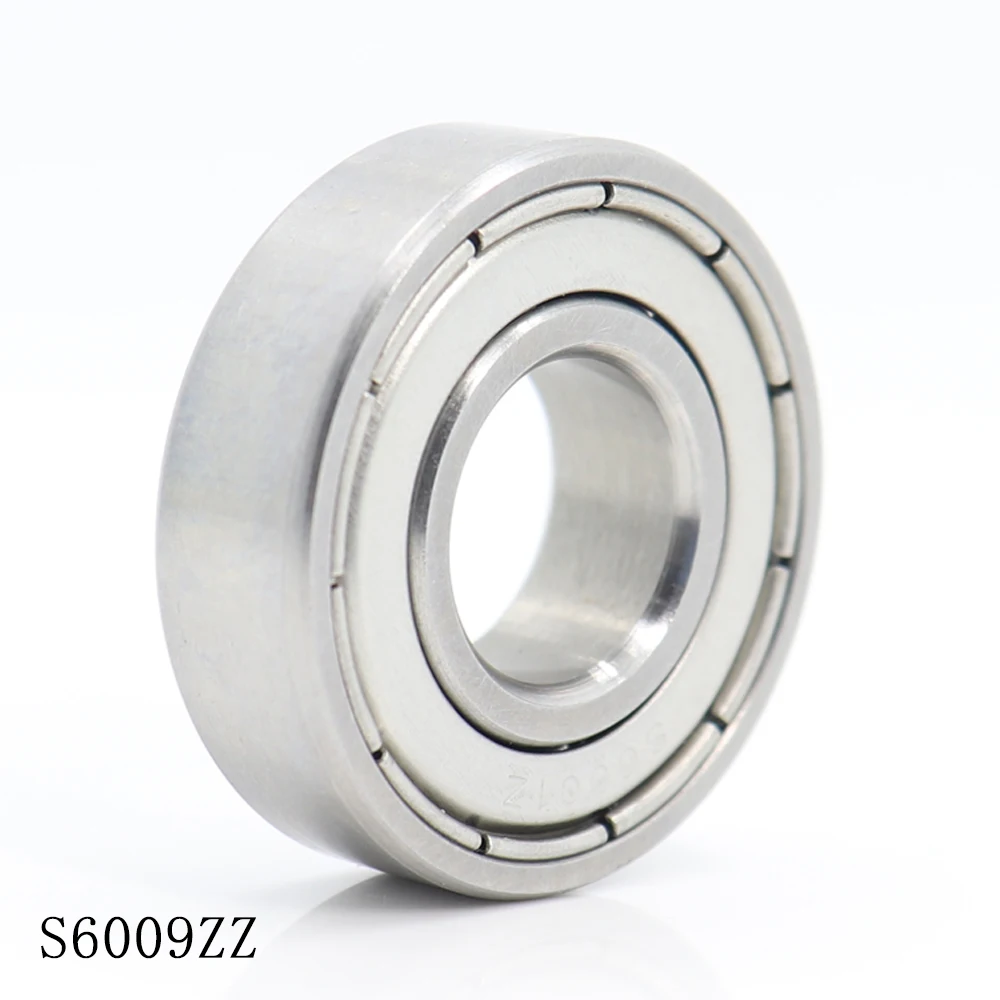 

S6009ZZ подшипник 45*75*16 мм (2 шт.) ABEC-1 S6009 Z ZZ S 6009 440C, шарикоподшипники из нержавеющей стали