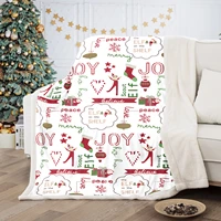christmas bed throw blanket sherpa flannel warm winter bed blanket white holiday new year for winter kid girls children gifts