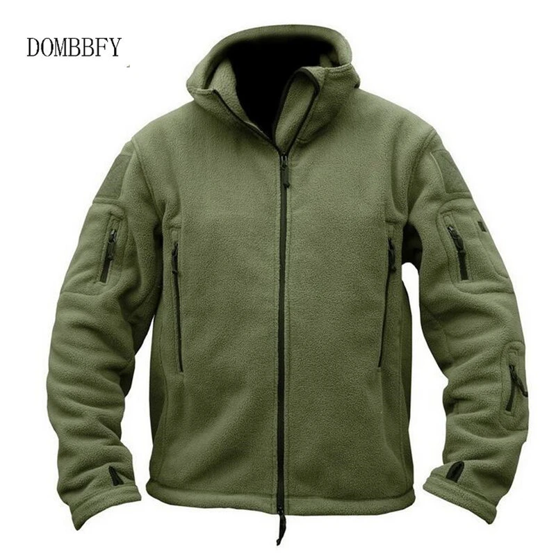 Мужская зимняя армейская флисовая куртка страйкбола Толстая теплая тактическая