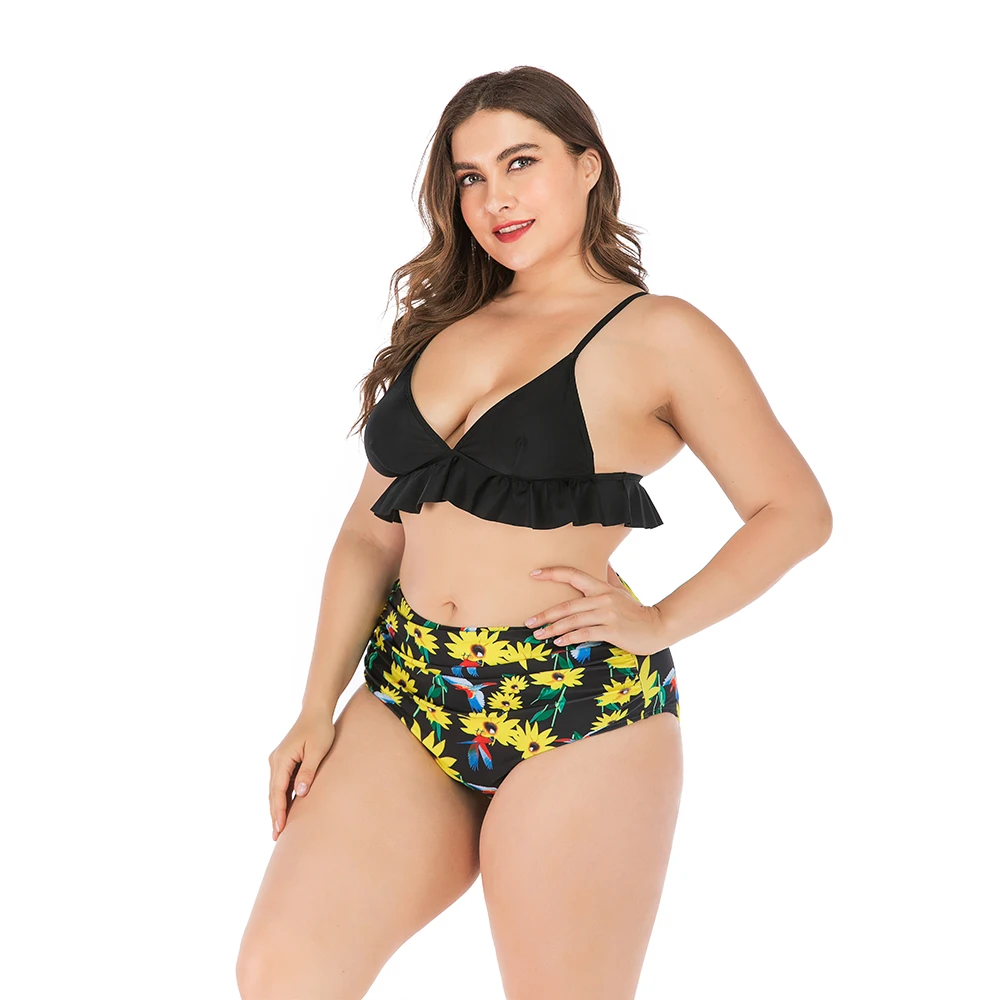 

Women Sexy Bikini Swimsuit Lotus Beachwear Swimwear Set Push Up Female Brazilian swimming costumes Vogue Cozy Halter Bikinis