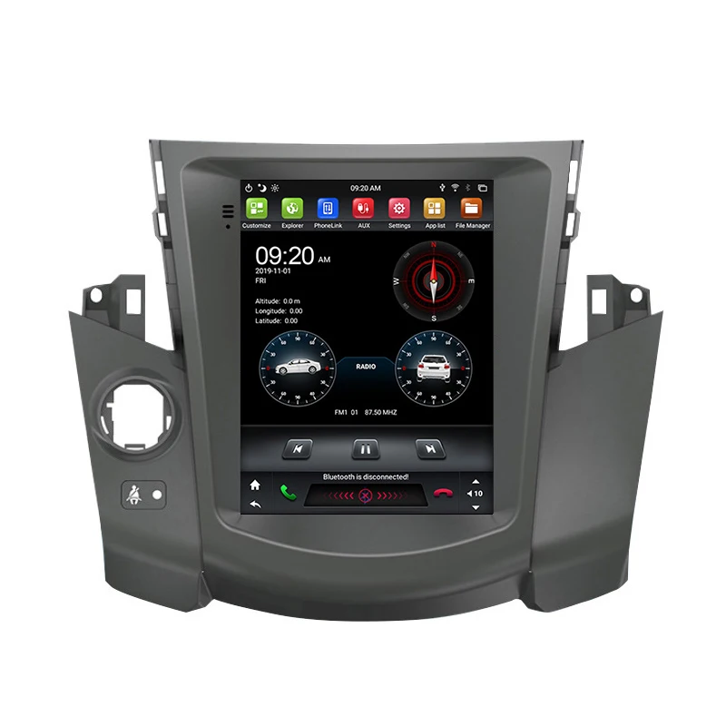9 7 &quotAndroid 0 автомобильный мультимедийный плеер PX6 Tesla Style touch Radio для Toyota RAV4 2009 DSP 6 Core