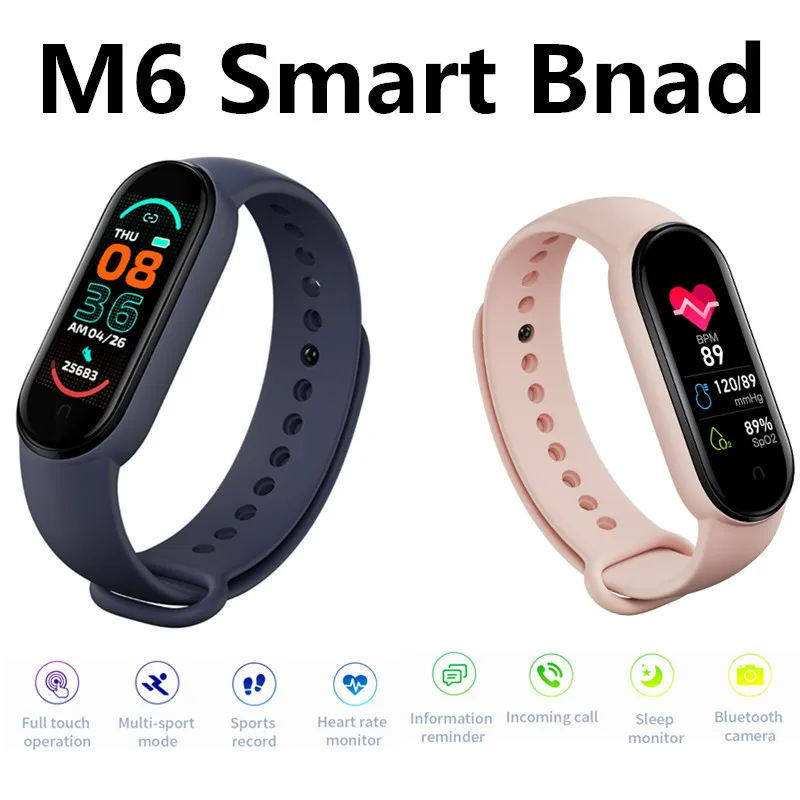 

Sport Passomter Alarm Clock Fitness Tracker Heart Rate Blood Pressure IP68 BT M5 M6 T500 Smart Watch PK Mi Bnad 6 Smartband 6