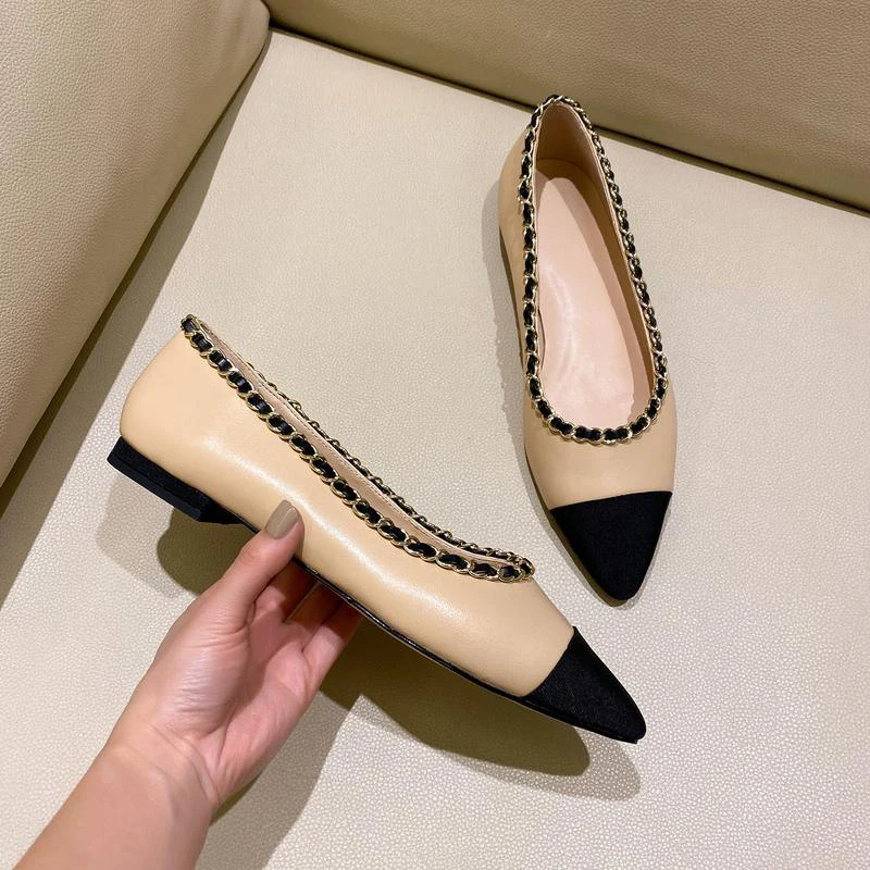 

Fashion brand women's shoes leather flat loafers luxury shoes casual shoes ladies elegant fashion women's shoes