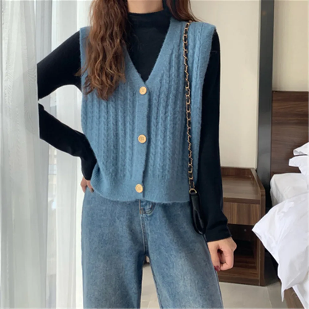 Однобортные кофты свитер с верблюдом кардиган для женщин из синтетической ткани