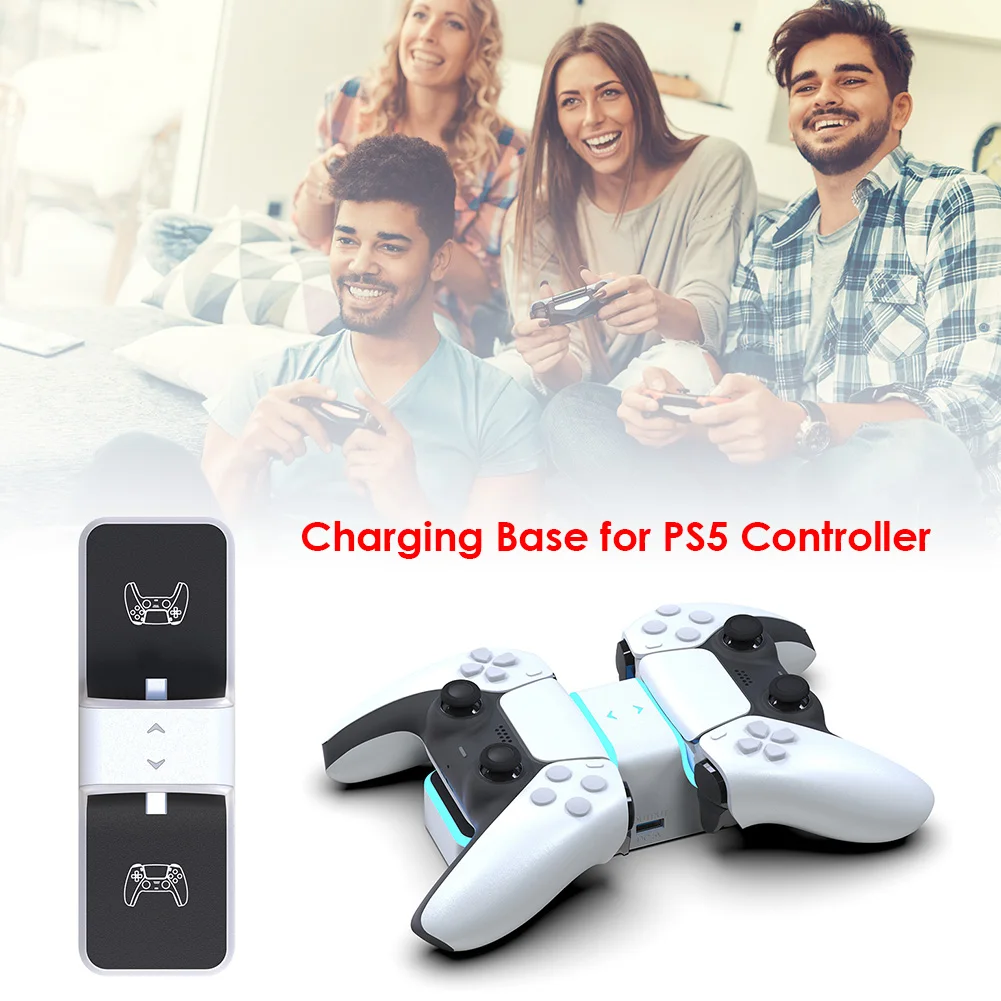 electronic machine accessories dual usb c charger stand with usb a output port for ps5 controller accessories free global shipping