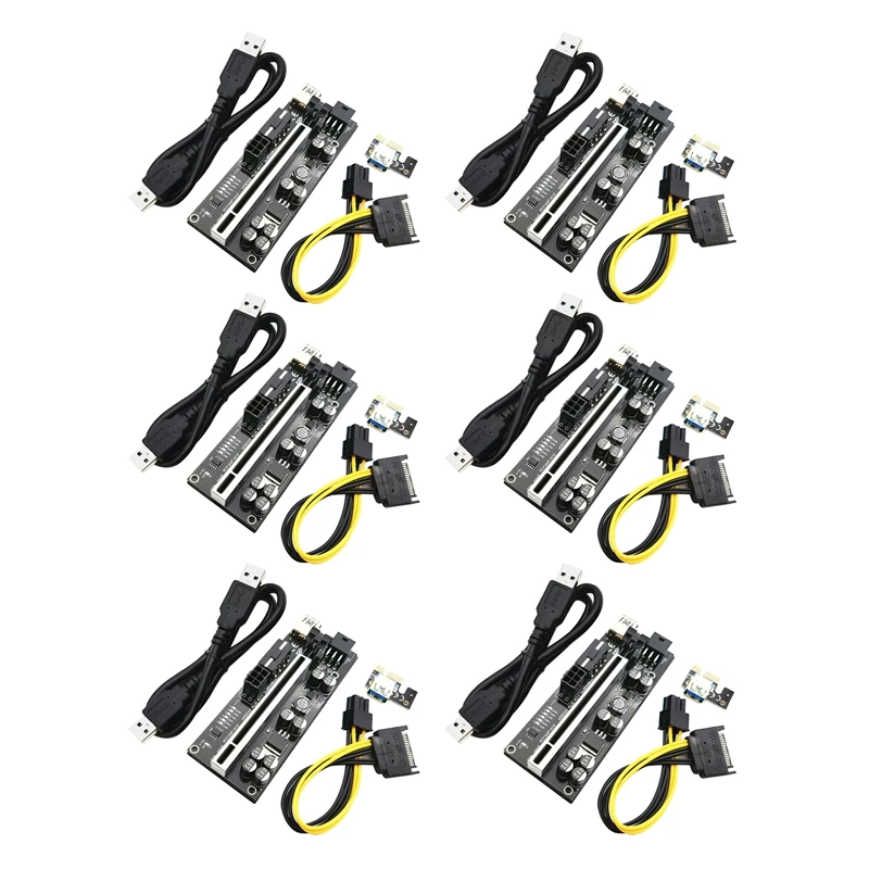 

VER010S PLUS PCIE Adapter Card Pcie 1X to 16X USB 3.0 Data Cable Marquee Graphics Extension Cable for BTC Mining