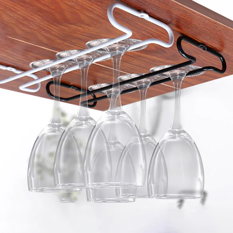 Домашний простой винный Стекло стеллаж для выставки товаров перевернутый