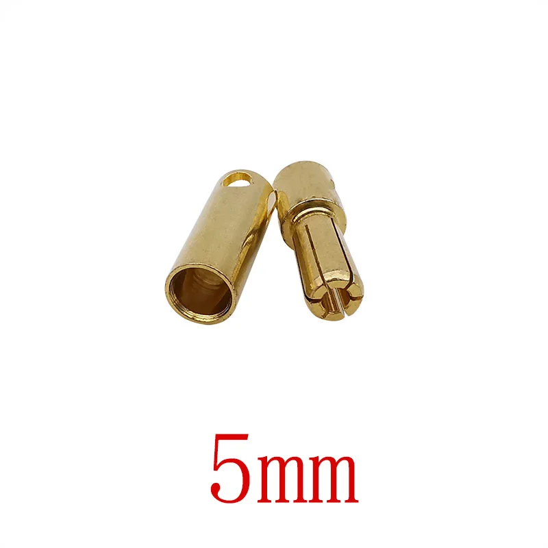 

ALLiSHOP 5/6/8mm Золотые Банановые Разъемы
