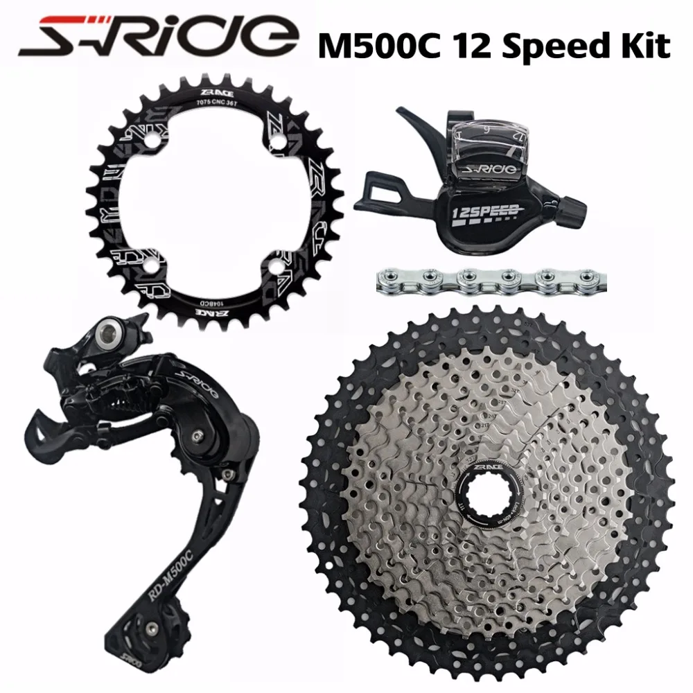 S-RIDE M500C 12 Скоростей переключения скоростей + задний переключатель 50T 52T zracing Cassette /