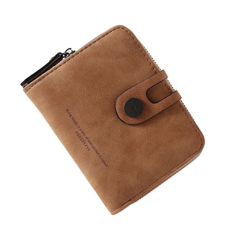 

OCARDIAN credit card holder PU leather short wallet Multi-function Bag Retro Multi-card Two Fold Small Fresh Student Coin Purse