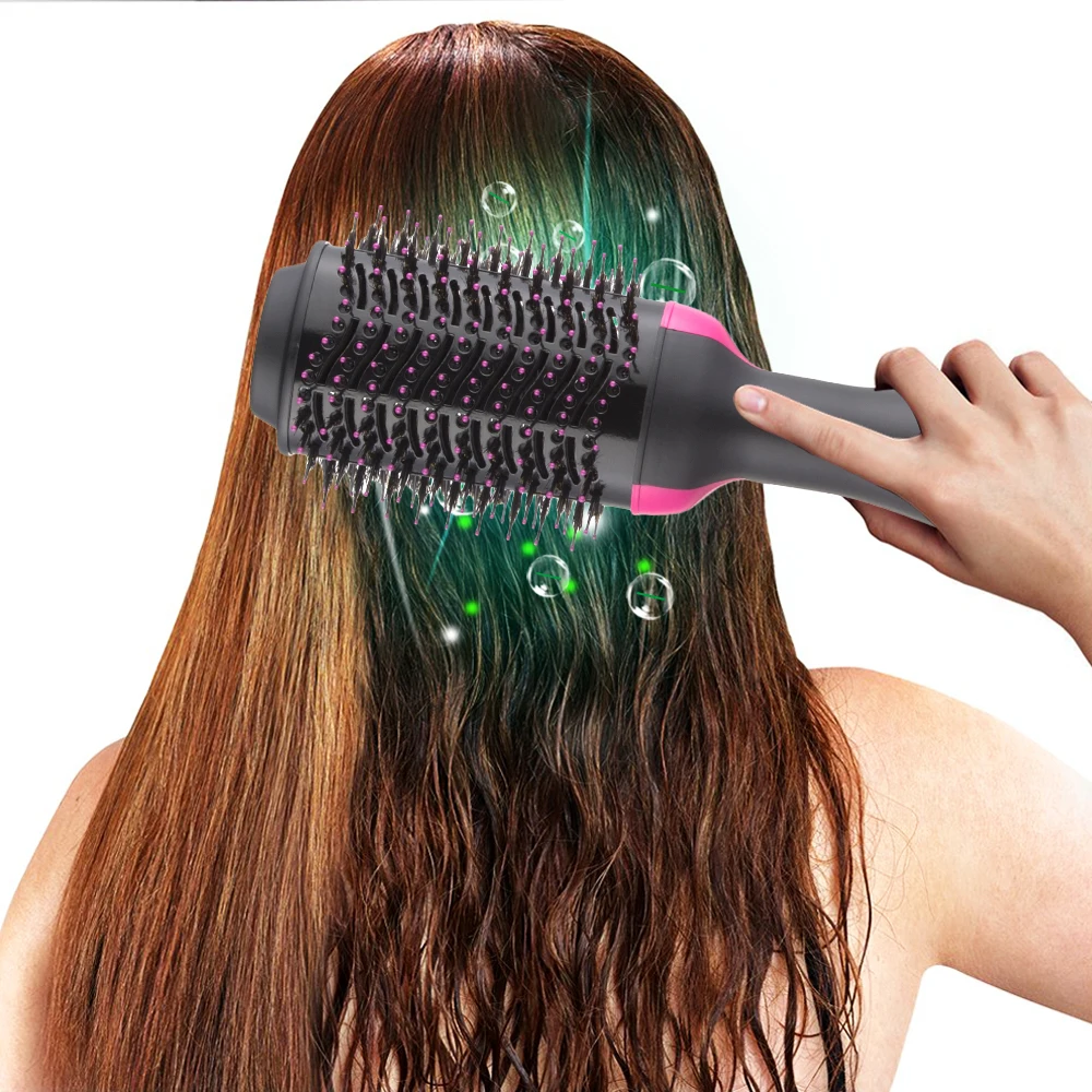 

Professional 2 in 1 Multifunctional Hair Dryer Volumizer Hair Drying Brush Electric Hair Dryer Rotating Hairdryer 4 Color