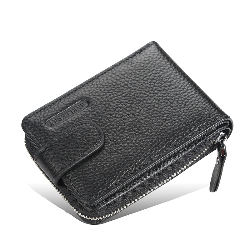 Роскошные модные кошельки для карт из натуральной кожи мужские держатели