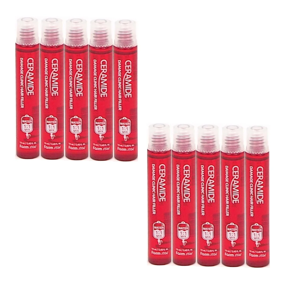 

Farm Stay Ceramide Damage Clinic Hair Filler 13ml Damaged Repair Hair Dry Care Treatment Cream Baked Ointment Hair Conditioner