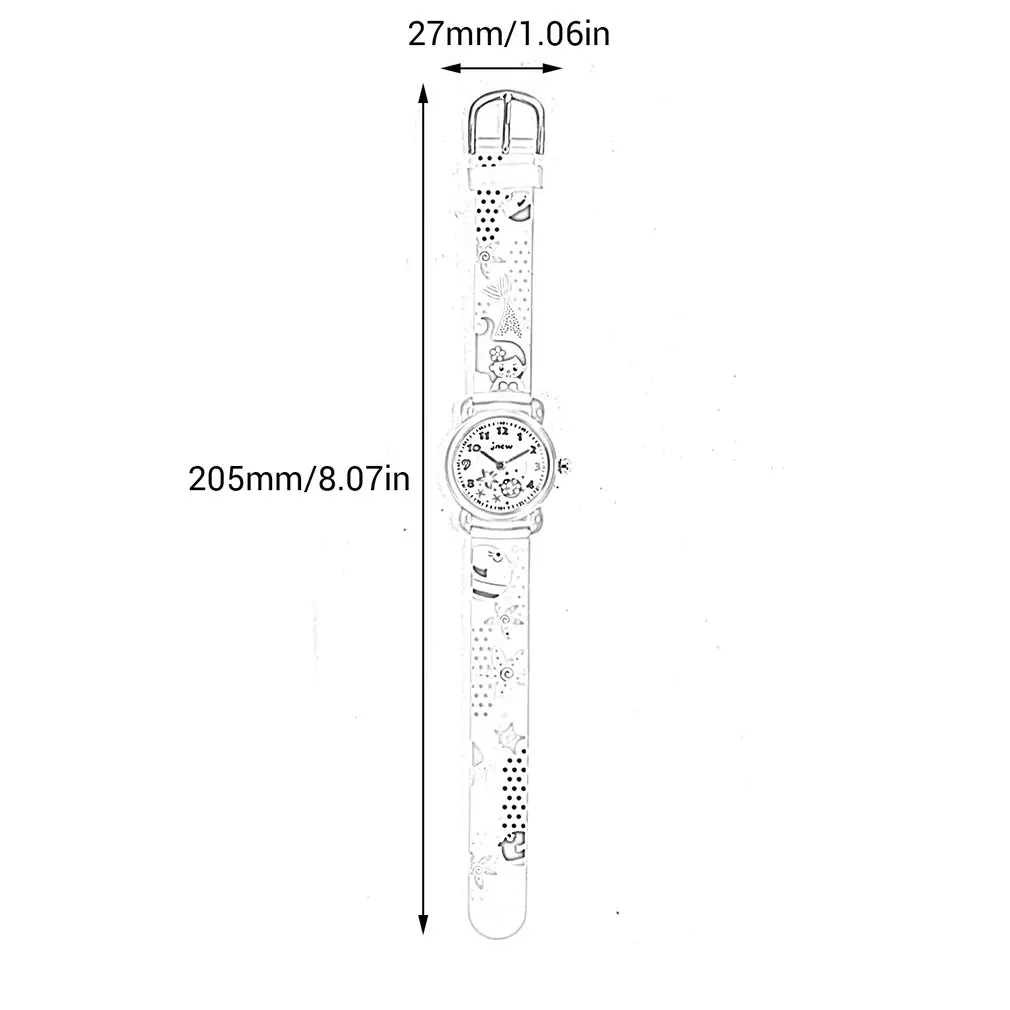 Детские Мультяшные часы с котенком водонепроницаемые кварцевые Силиконовые для