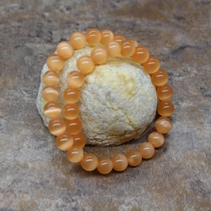 Light orange Белый/розовый/фиолетовый! Опал натуральный солнцезащитные очки "кошачий глаз" бусины для изготовления ювелирных изделий,, Лот из 6/8/10/12 мм - Цвет: Light orange