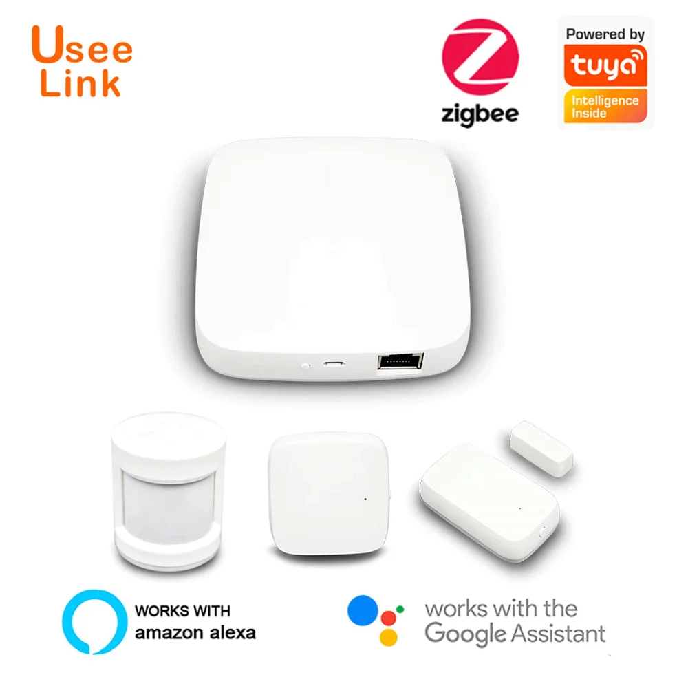 Комплект охранной сигнализации uselink для автоматизации умного дома Zigbee Hub PIR
