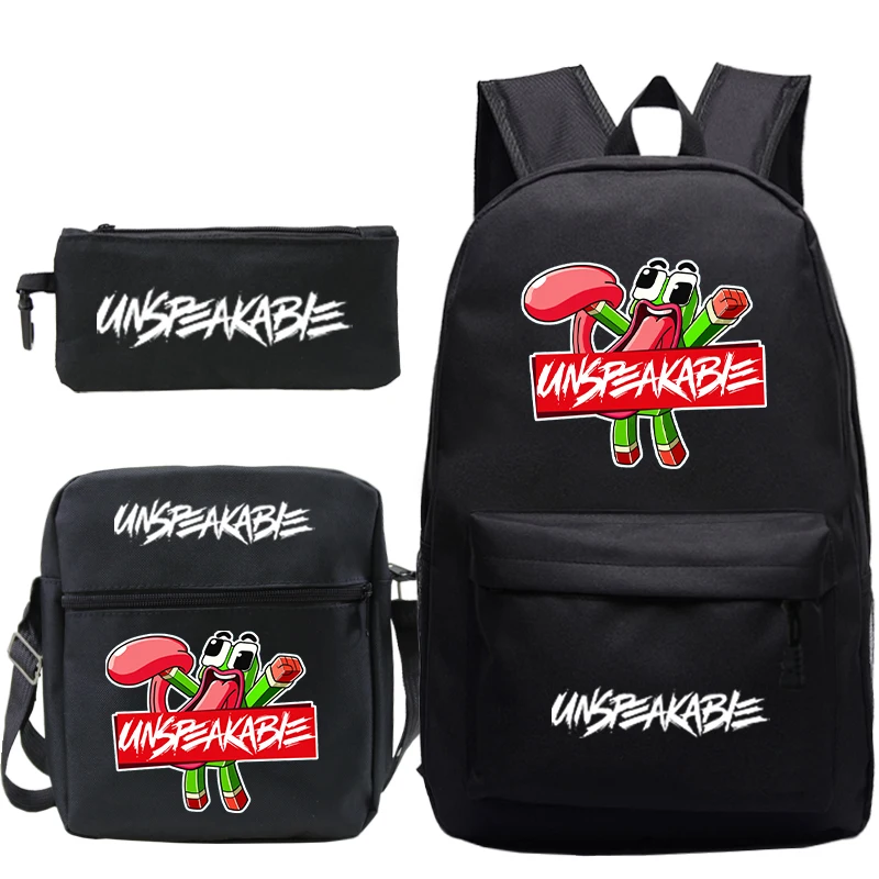 

Knapsack Unspeakable Backpack Travel Mochila back to School Bags 3 PCS/set Backpack For Kids Boys Girls Casual Bag gifts