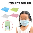 4x пылезащитный лицевой контейнер для масок, держатель, водонепроницаемый чехол для рта, чехол для хранения, складной водонепроницаемый зажим для хранения