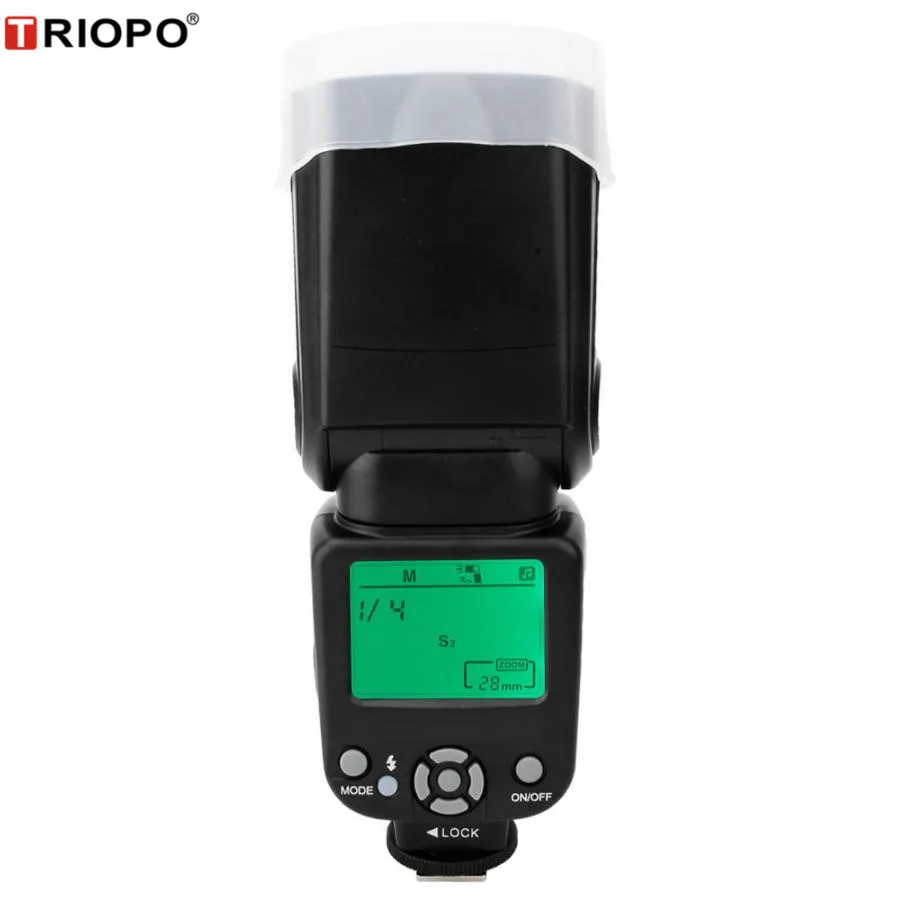 TRIOPO Профессиональный светильник для камеры внешняя вспышка Canon Nikon
