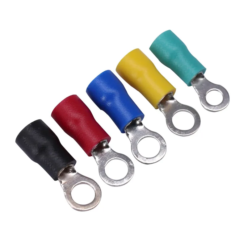 

1000PCS RV1.25-4S Ring Insulated Terminal Cable Wire Connector Electrical Crimp Terminal Wiring 0.15 - 1.5 Square